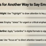 Another Way to Say Emphasize