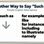 Another Way to Say Such As