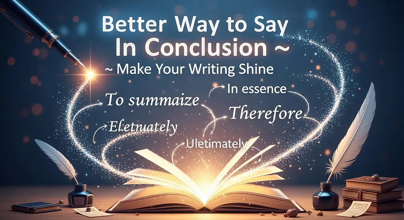 Better Way to Say in Conclusion