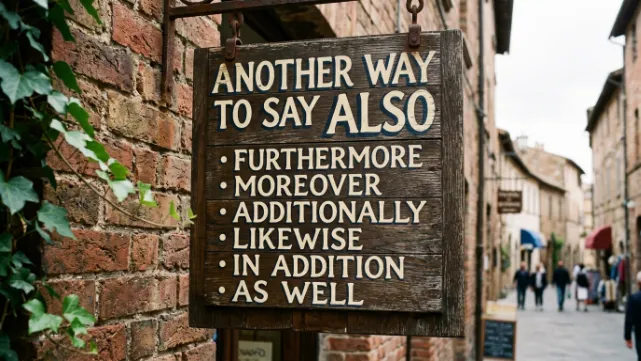 Another Way to Say Also