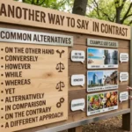Another Way to Say In Contrast